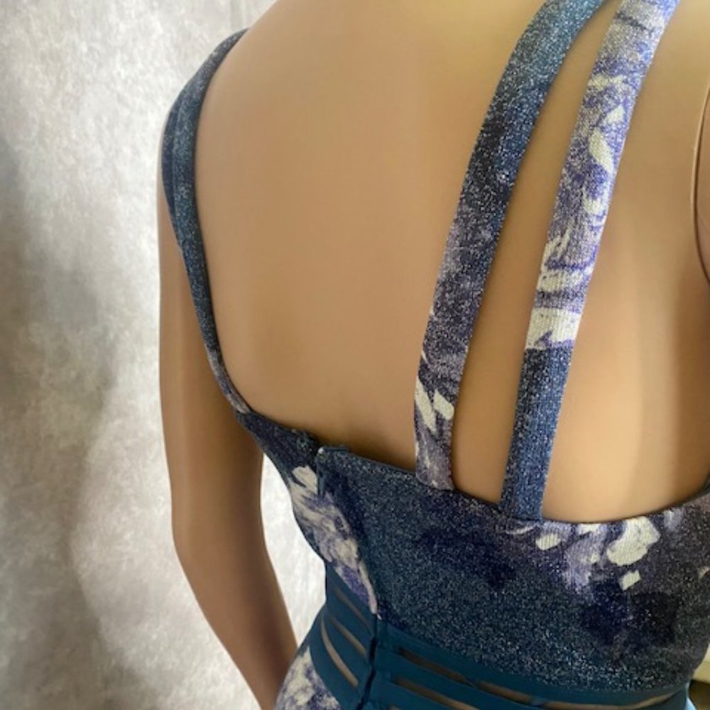 City Studio Dress Floral Junior Skater Lurex - Picture 5 of 6